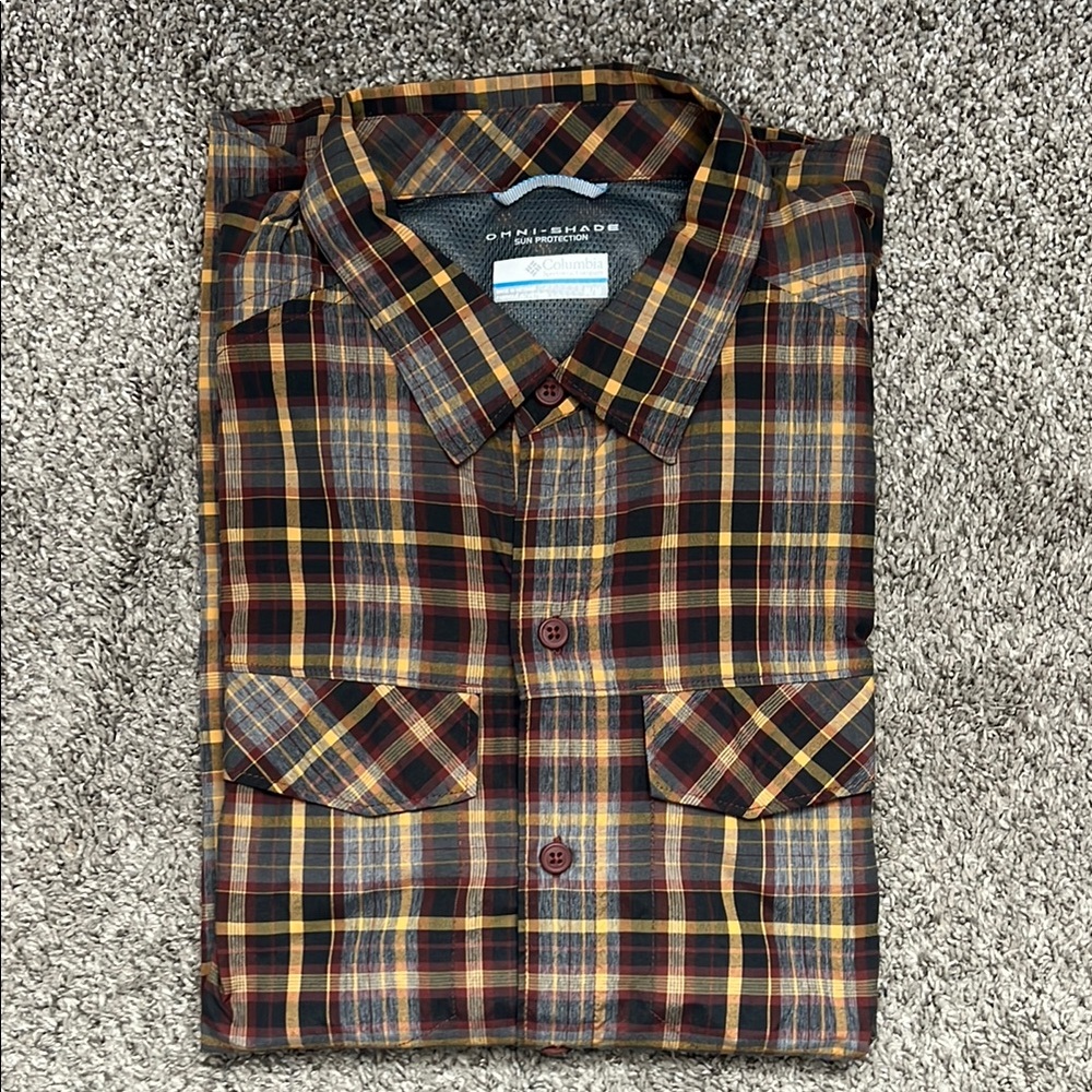 Columbia | Omni Shade Sun Protection Mens Plaid Shirt